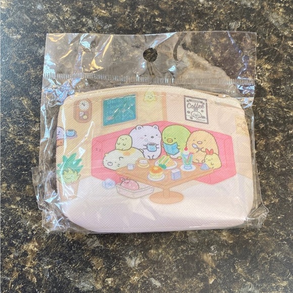 NWT Sumikko Gurashi Waterproof Coin Purse, Small Zipper Purse - Picture 1 of 4